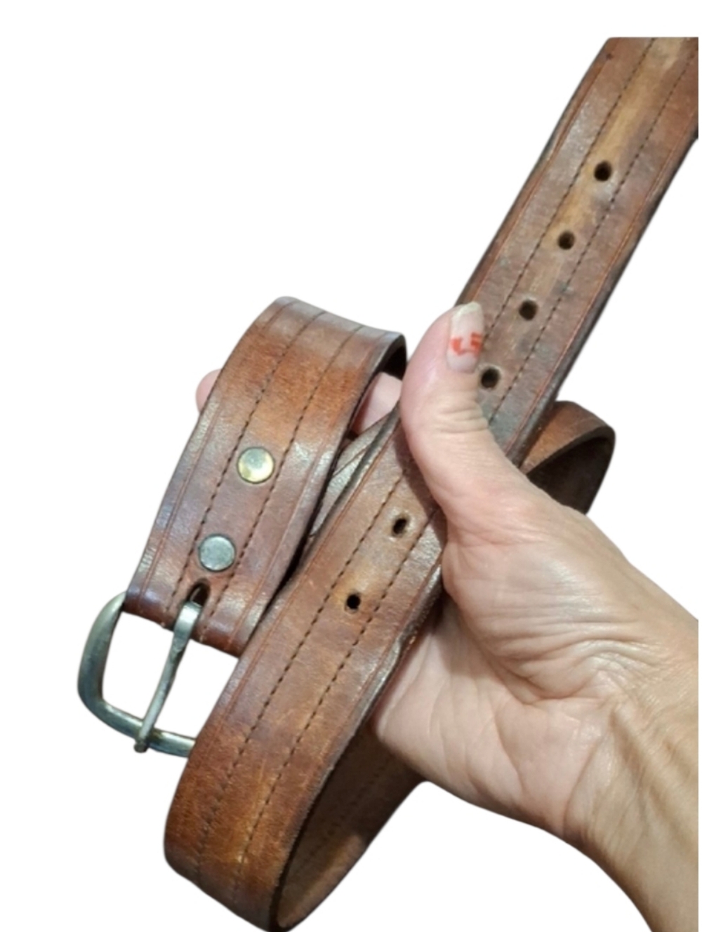Carhartt Vtg  genuine US cowhide leathersize 38  belt